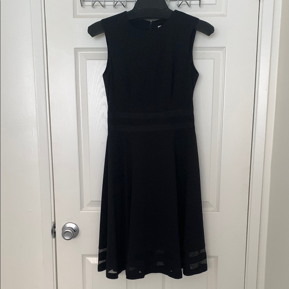 Calvin Klein Black Midi Dress Elegant Silhouette